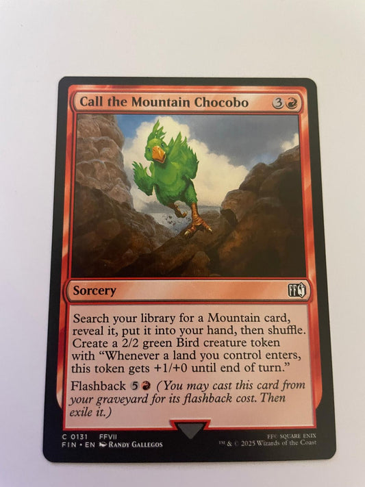 Call the Mountain Chocobo 131 Common FINAL FANTASY Magic: The Gathering NM