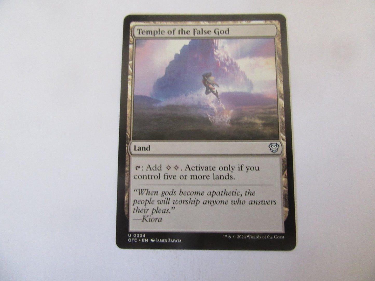 Temple of the False God 334 Commander: Outlaws of Thunder Junction NM