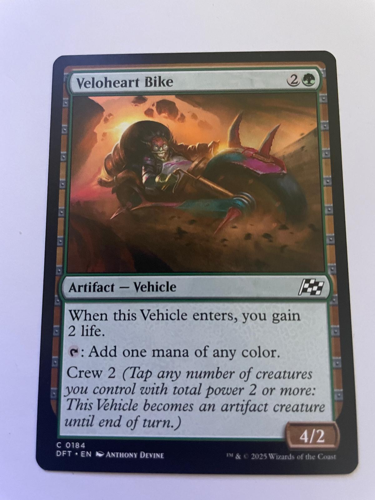 Veloheart Bike 184 Common Aetherdrift Magic: The Gathering Near Mint