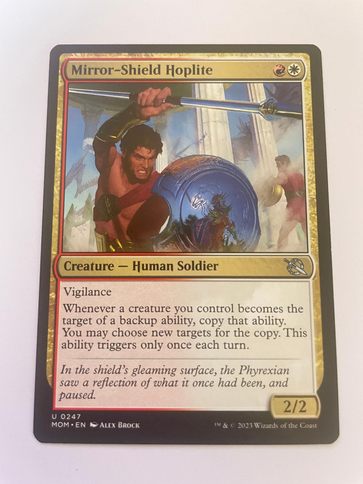 Mirror-Shield Hoplite 247 Uncommon March of the Machine Magic: The Gathering NM
