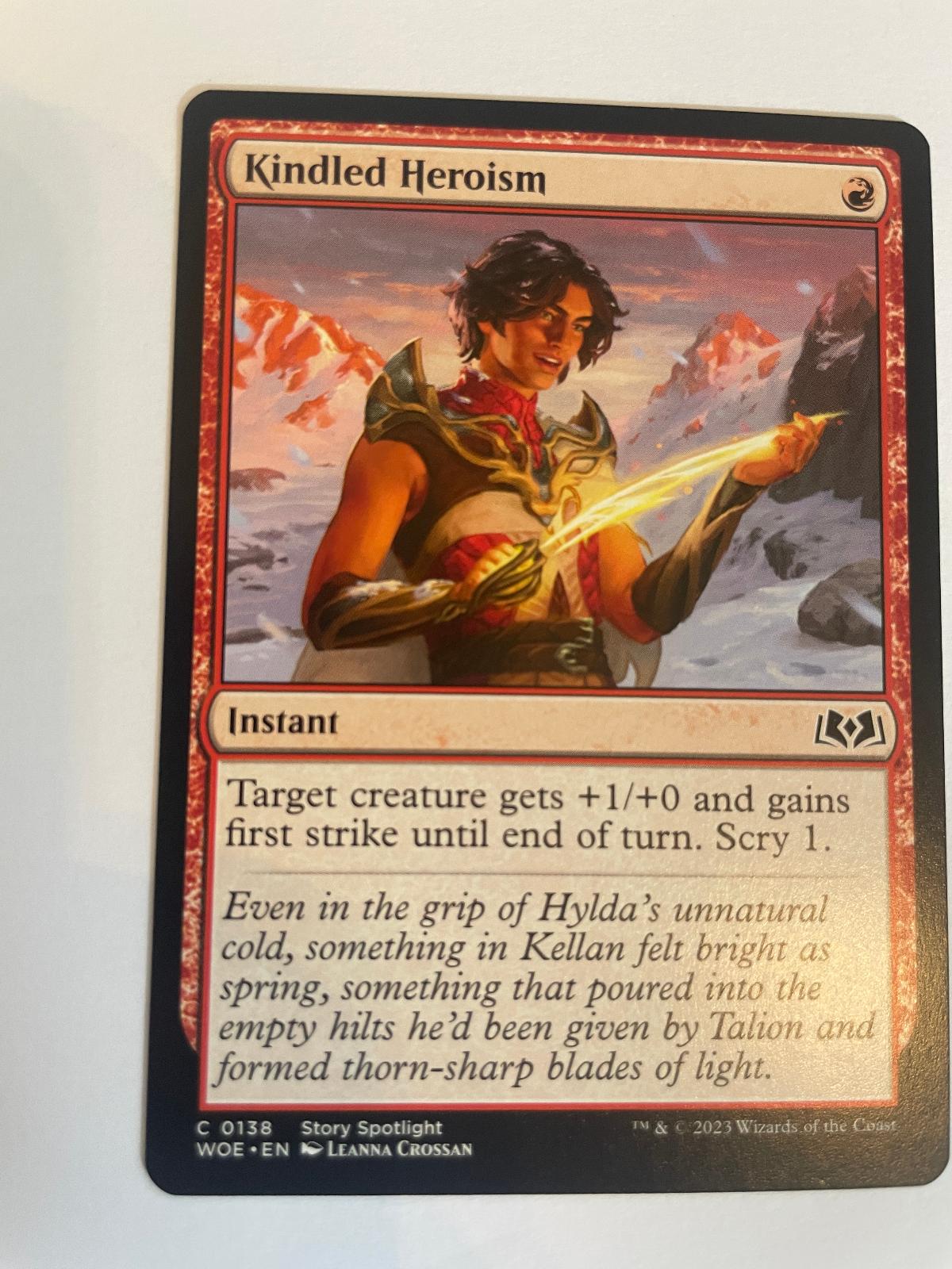 Kindled Heroism 138 Wilds of Eldraine NM