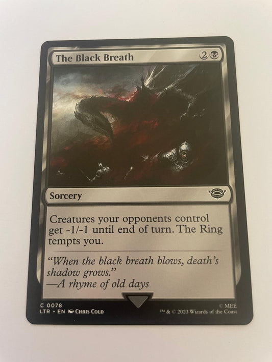 The Black Breath 78 Universes Beyond: TLOTR: Tales of Middle-earth NM