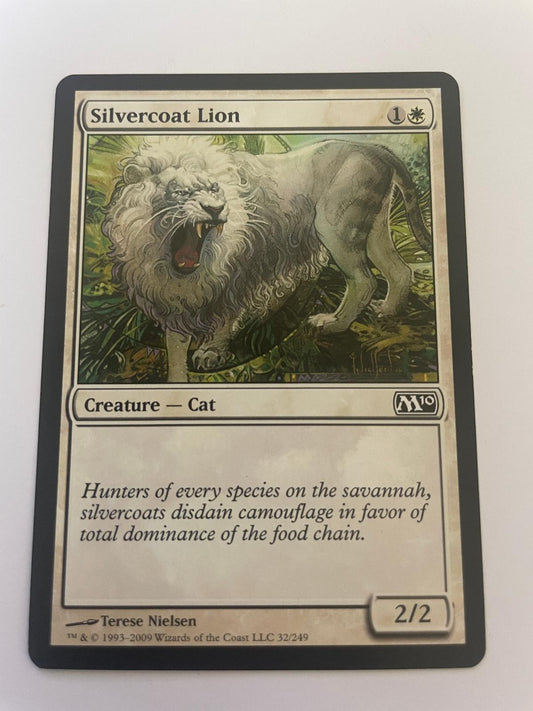 Silvercoat Lion 32 Common Magic 2010 (M10) Magic: The Gathering Near Mint
