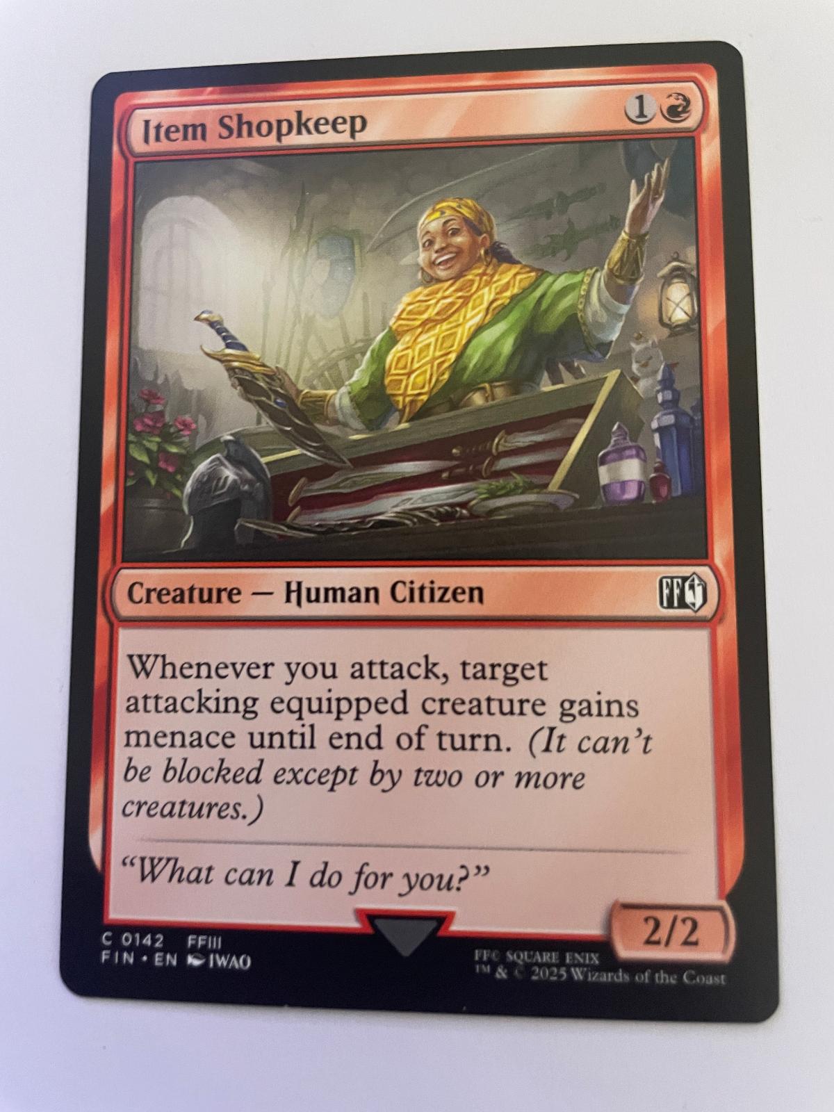 Item Shopkeep 142 Common FINAL FANTASY Magic: The Gathering Near Mint