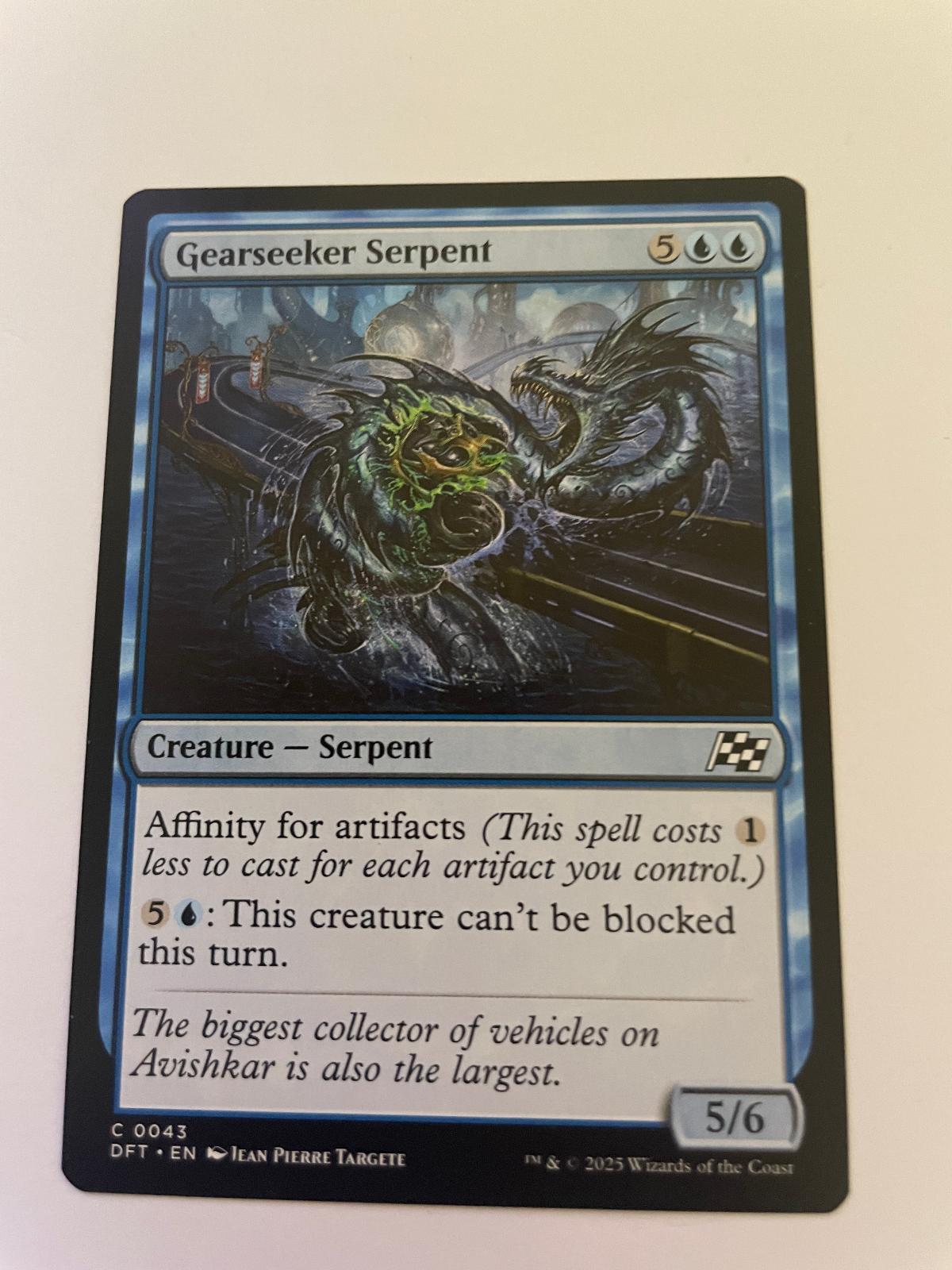 Gearseeker Serpent 43 Common Aetherdrift Magic: The Gathering Near Mint