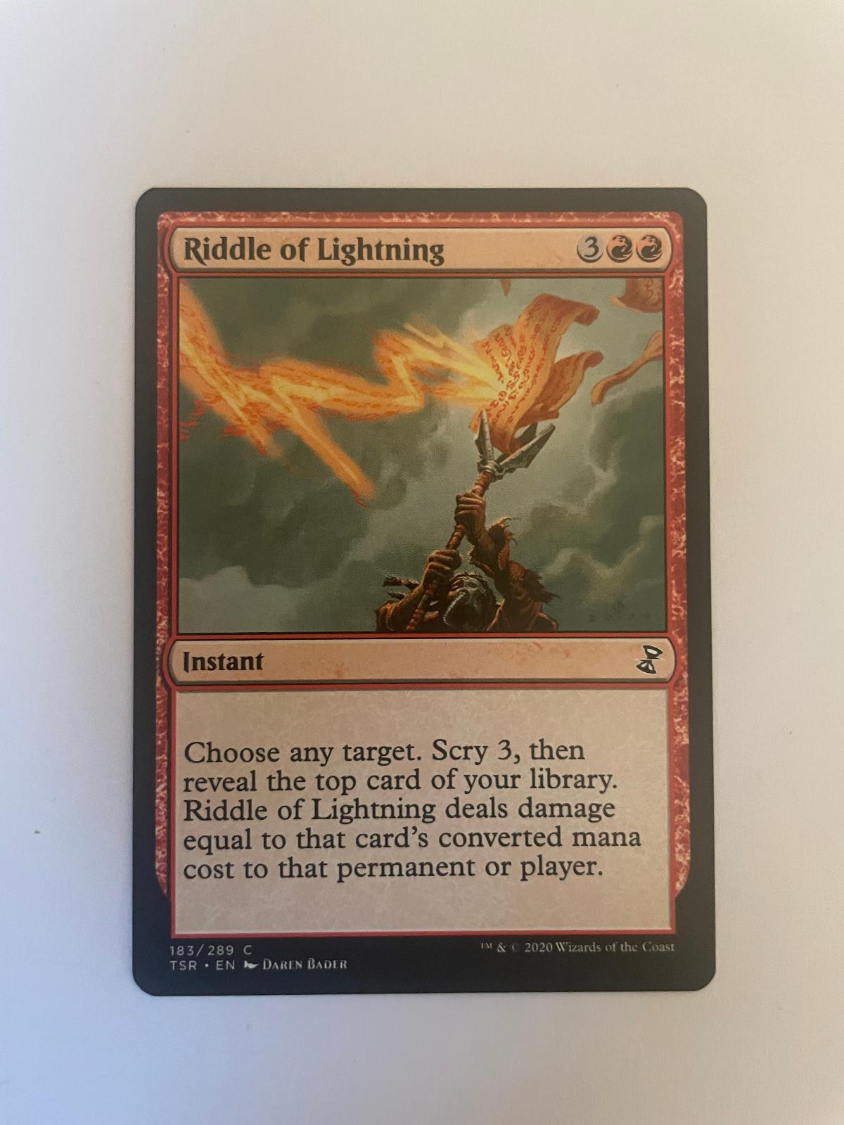 Riddle of Lightning 183 Time Spiral: Remastered TSR NM