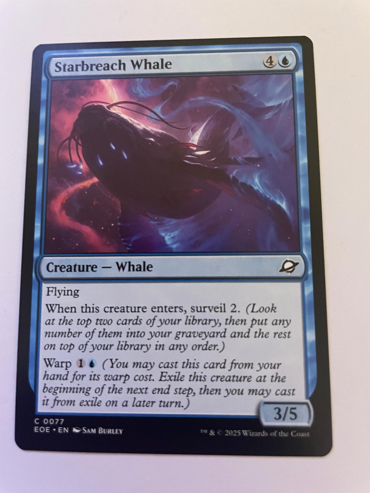 Starbreach Whale 77 Common Edge of Eternities Magic: The Gathering Near Mint