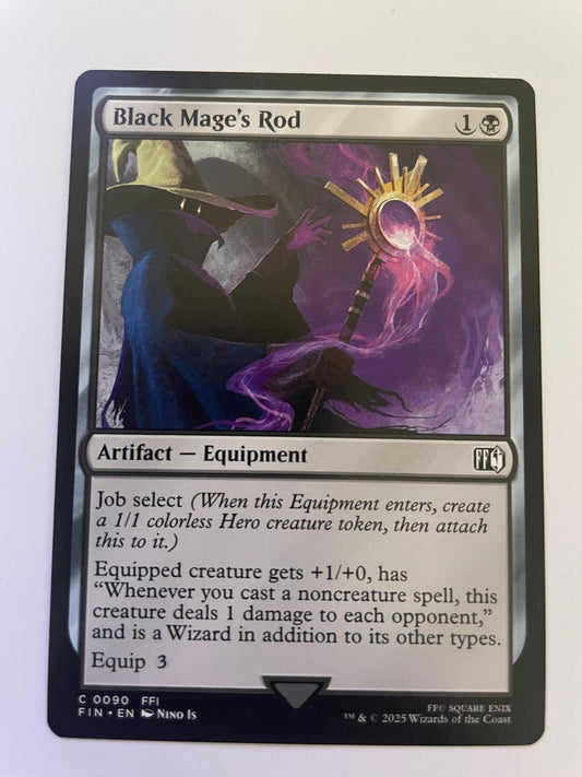Black Mage's Rod 90 Common FINAL FANTASY Magic: The Gathering Near Mint