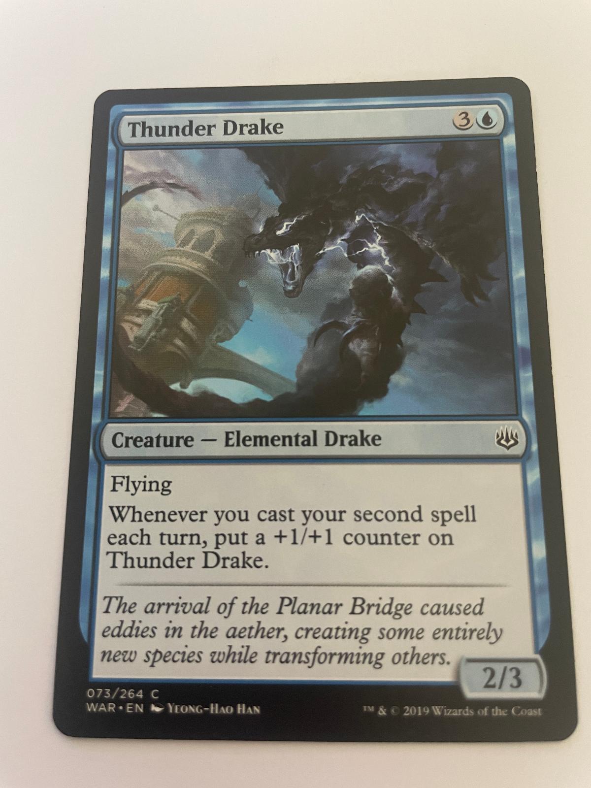 Thunder Drake 73 Common War of the Spark Magic: The Gathering Near Mint