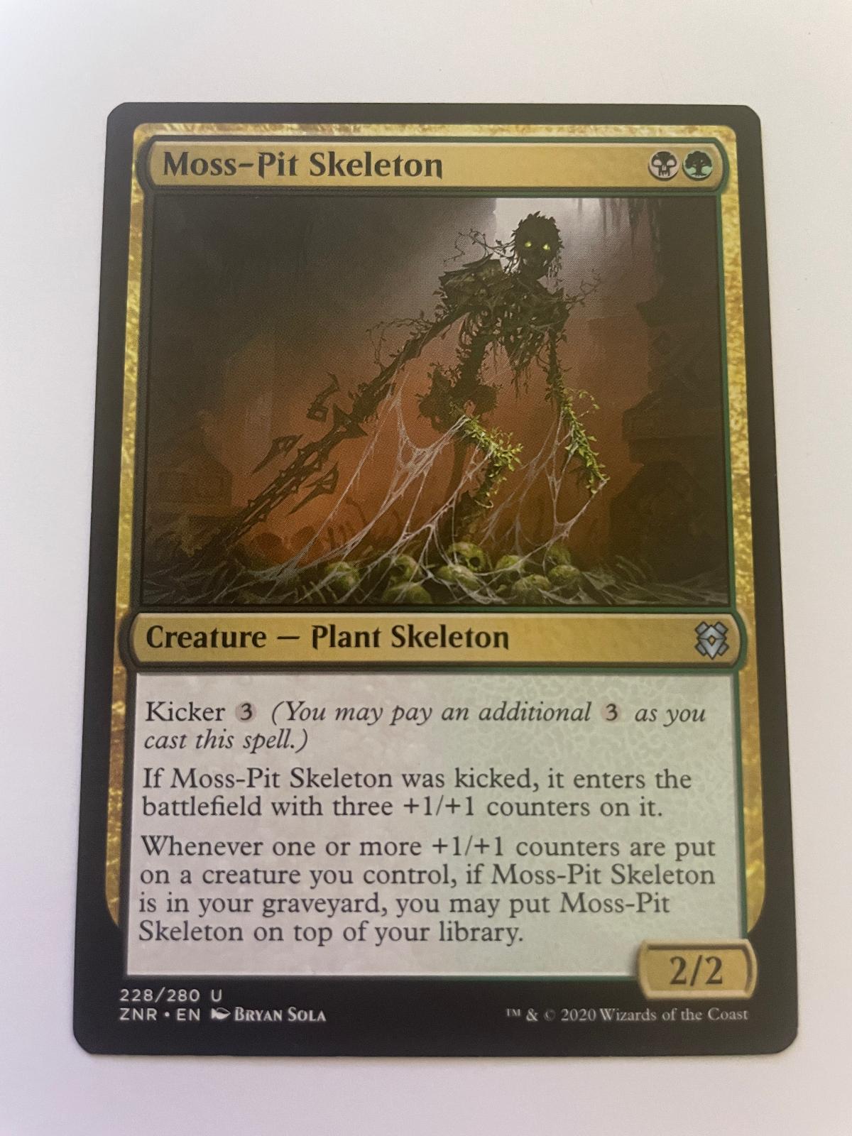 Moss-Pit Skeleton 228 Uncommon Zendikar Rising Magic: The Gathering Near Mint