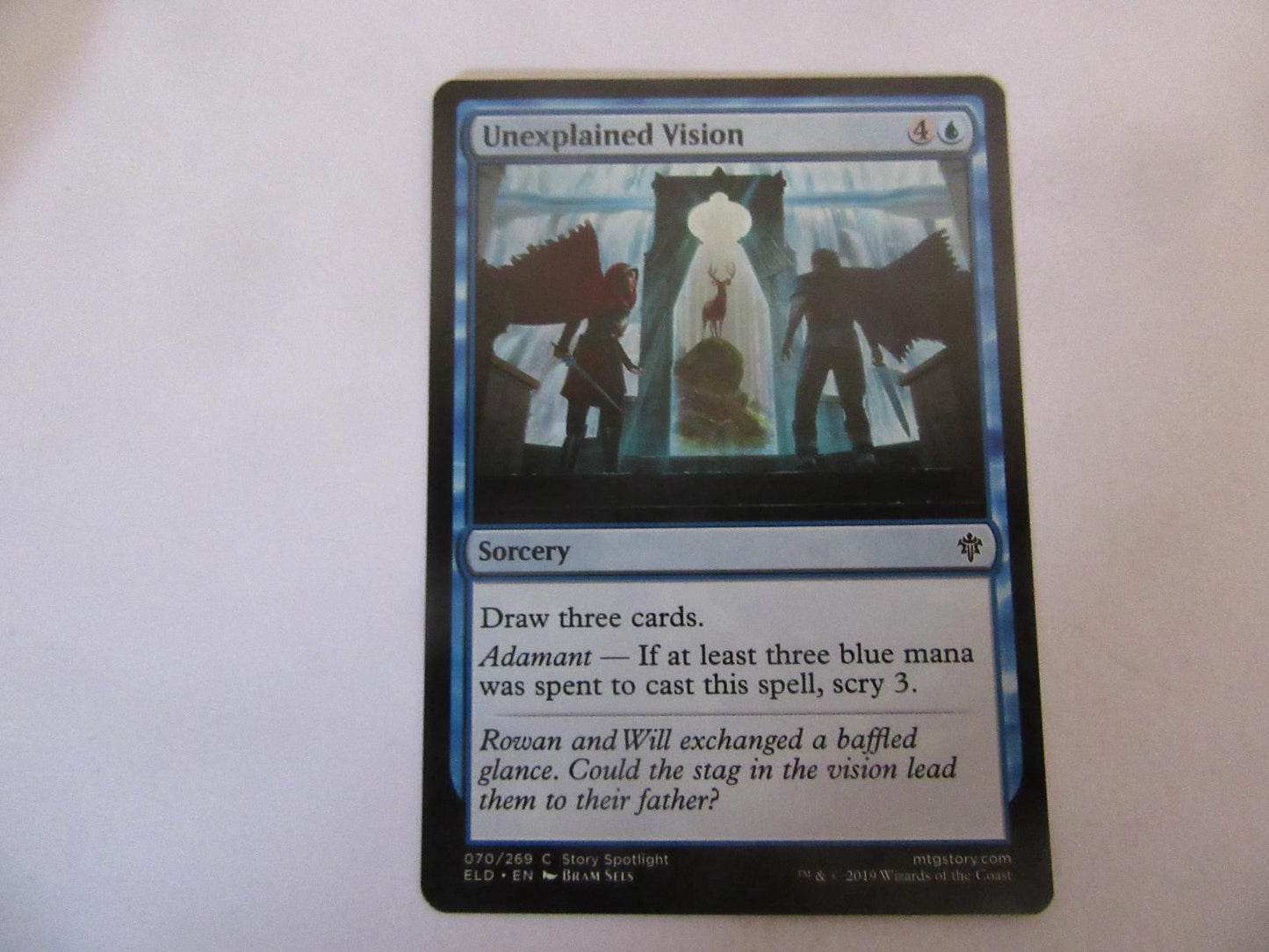 Unexplained Vision 70 Throne of Eldraine NM