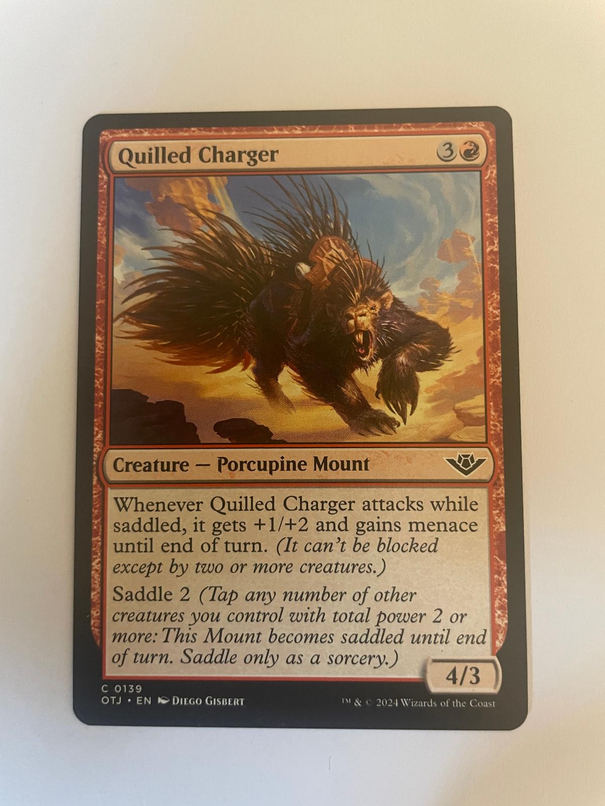 Quilled Charger 139 Outlaws of Thunder Junction OTJ NM