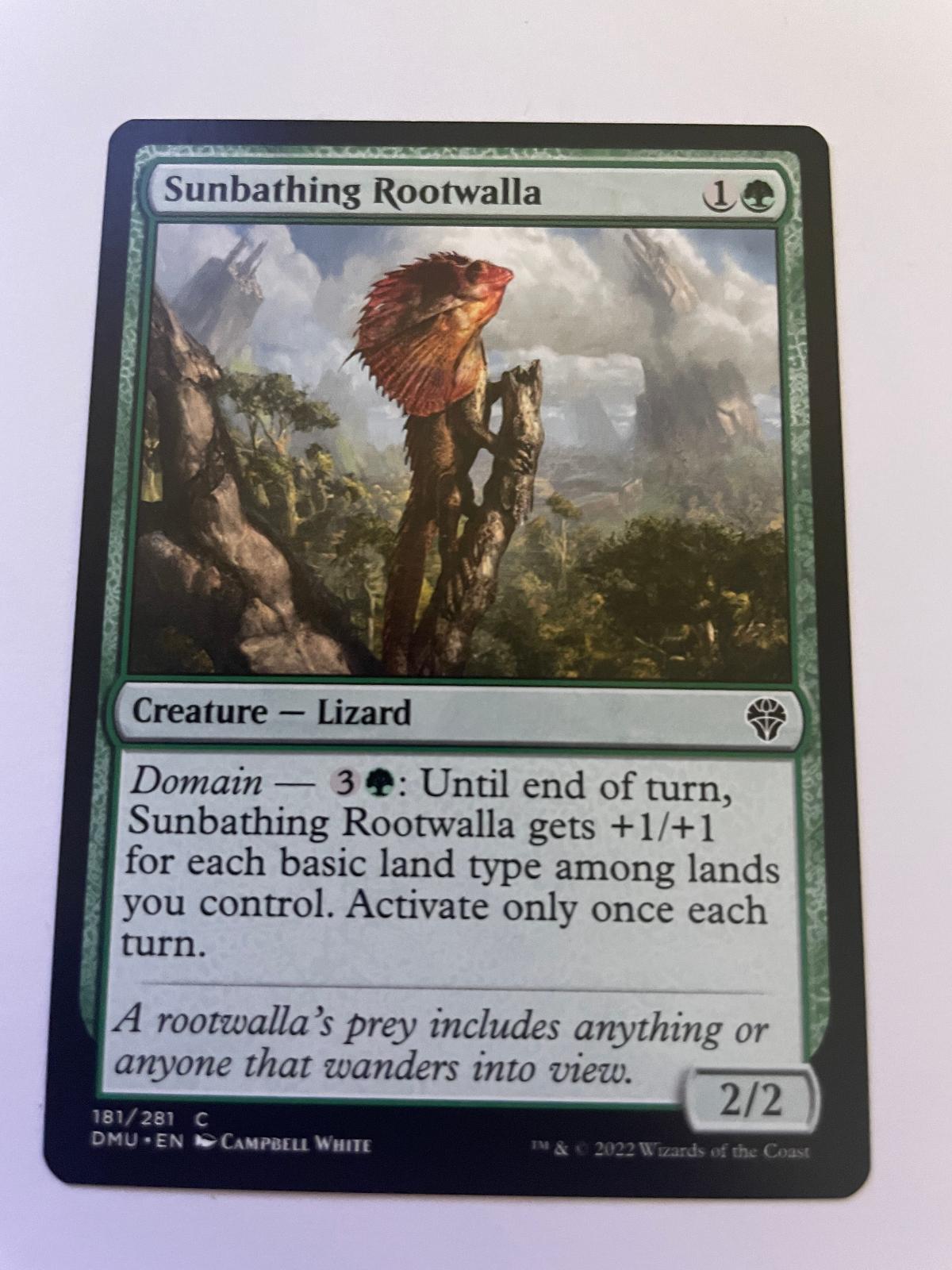 Sunbathing Rootwalla 181 Common Dominaria United Magic: The Gathering Near Mint