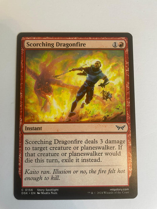 Scorching Dragonfire 156 Duskmourn: House of Horror NM