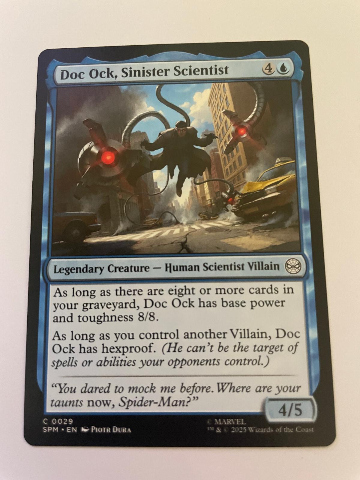 Doc Ock, Sinister Scientist 29 Marvel's Spider-Man Magic: The Gathering NM