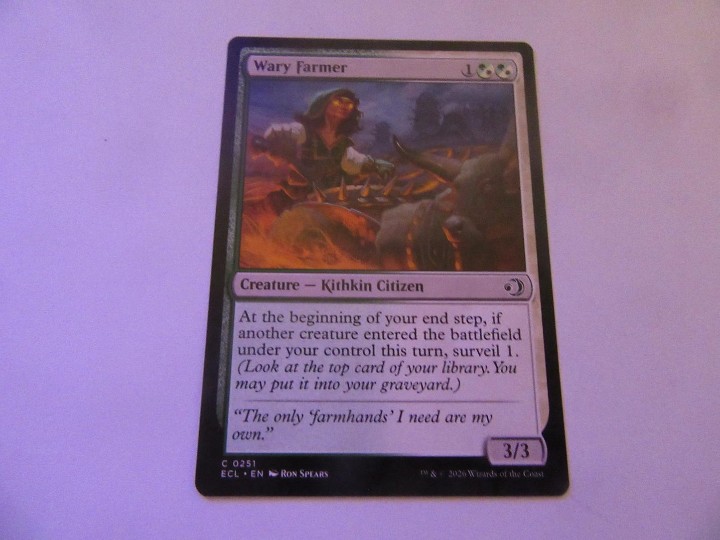 Wary Farmer 251 Lorwyn Eclipsed ECL NM
