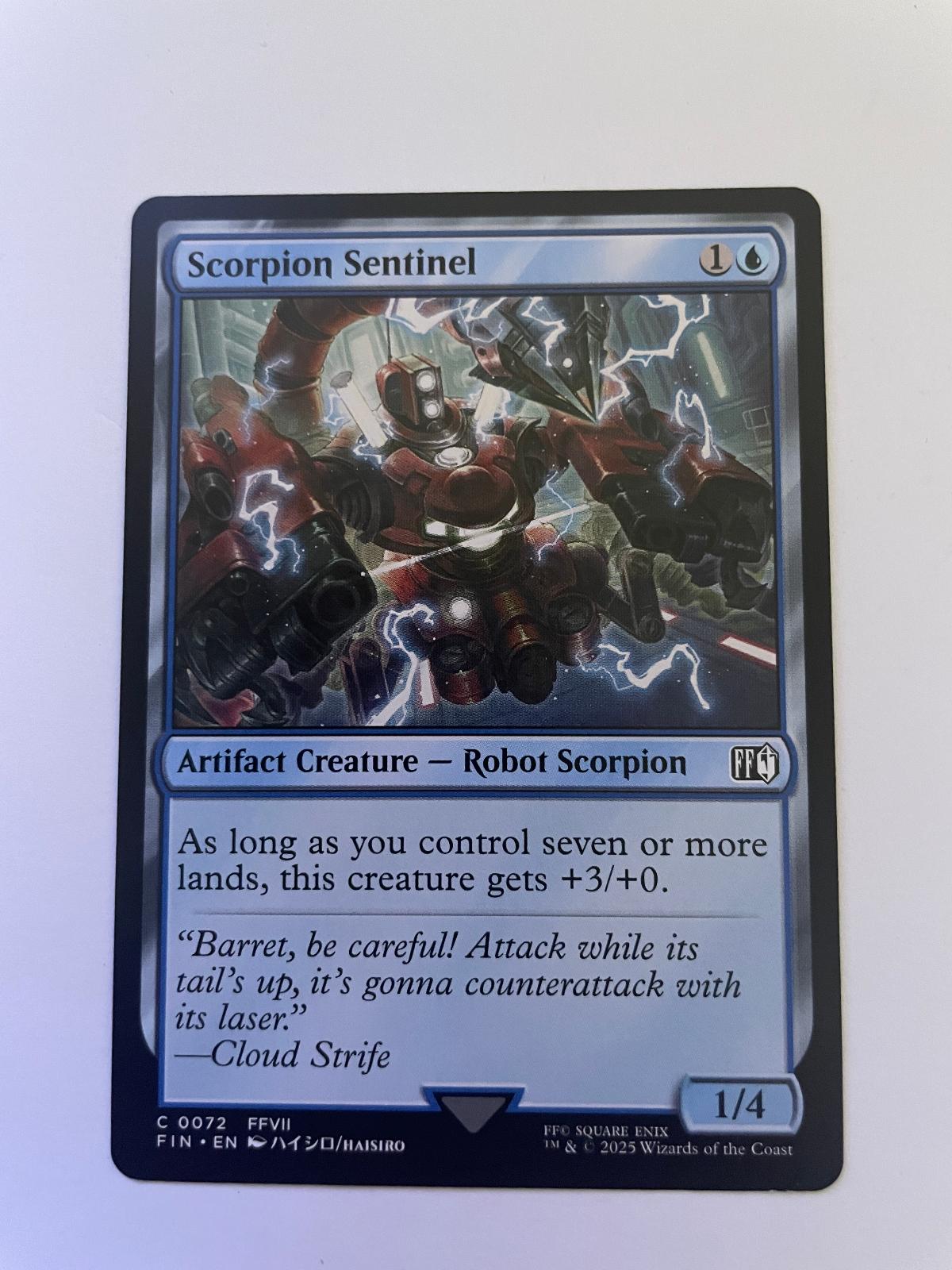 Scorpion Sentinel 72 Common FINAL FANTASY Magic: The Gathering Near Mint