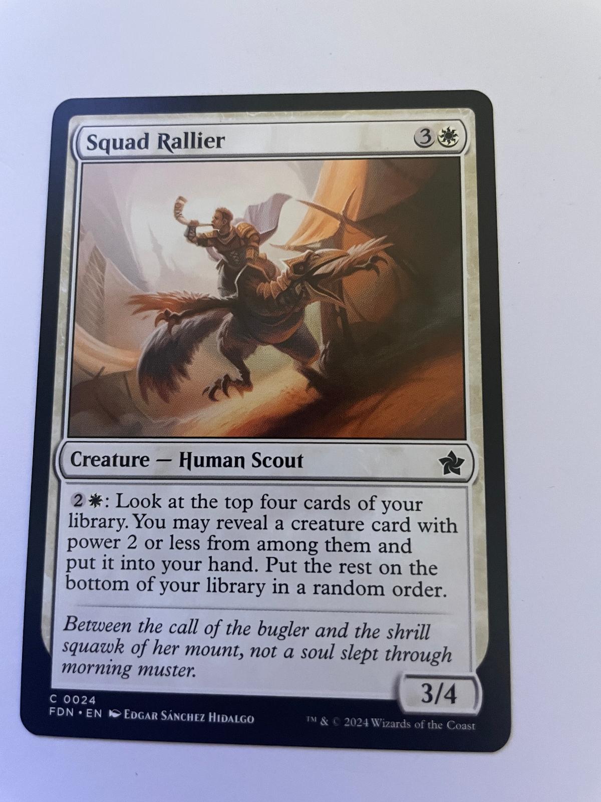 Squad Rallier 24 Common Foundations Magic: The Gathering Near Mint