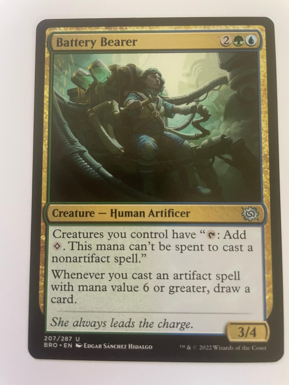 Battery Bearer 207 Uncommon The Brothers' War Magic: The Gathering Near Mint