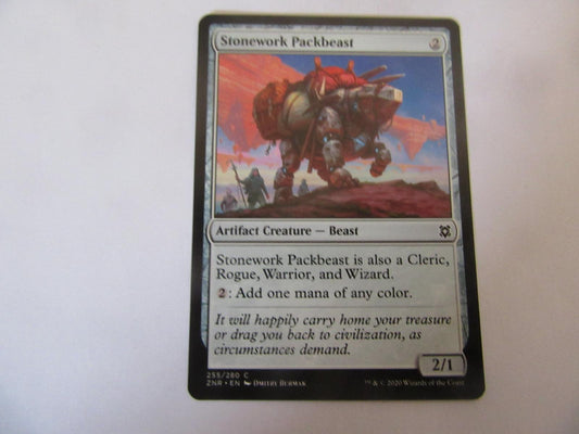 Stonework Packbeast 255 Zendikar Rising NM