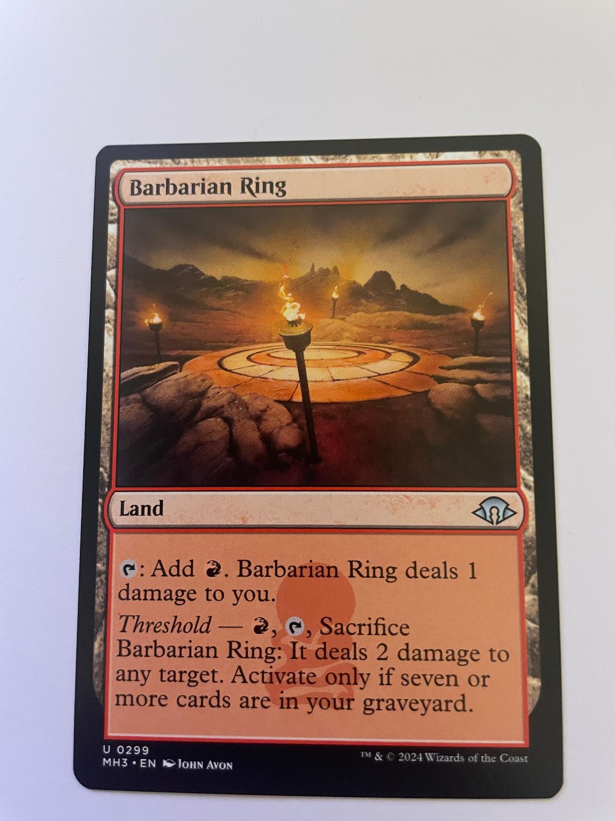 Barbarian Ring 299 Uncommon Modern Horizons 3 Magic: The Gathering Near Mint