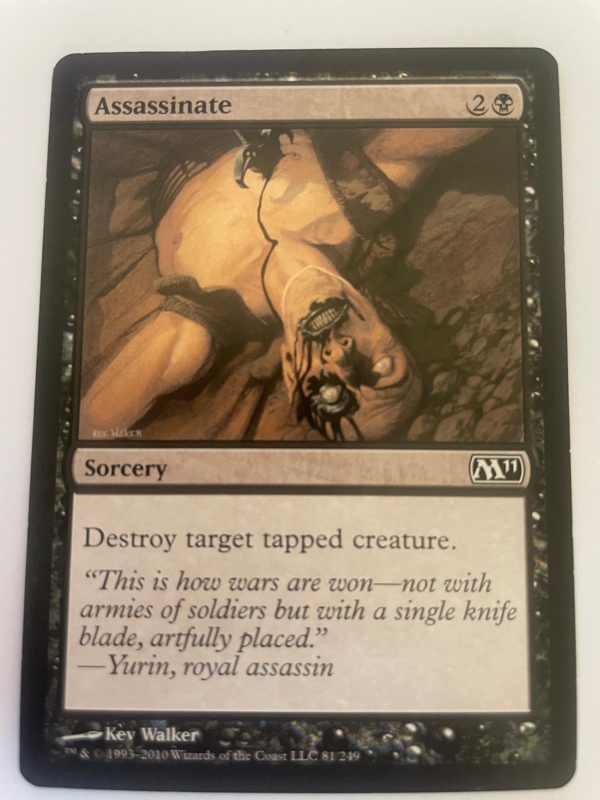 Assassinate 81 Common Magic 2011 (M11) Magic: The Gathering Near Mint