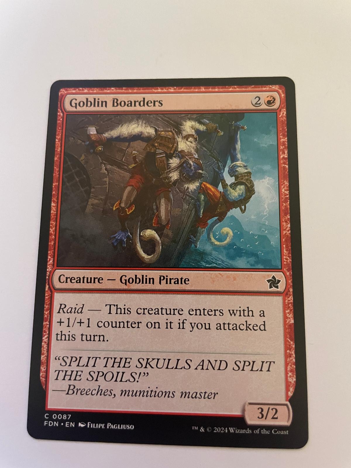 Goblin Boarders 87 Common Foundations Magic: The Gathering Near Mint