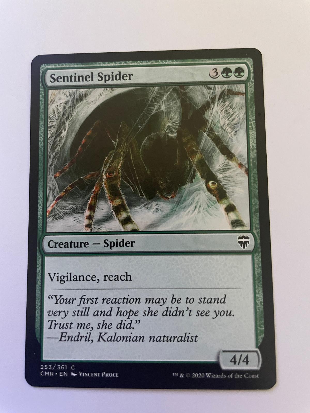 Sentinel Spider 253 Common Commander Legends Magic: The Gathering Near Mint