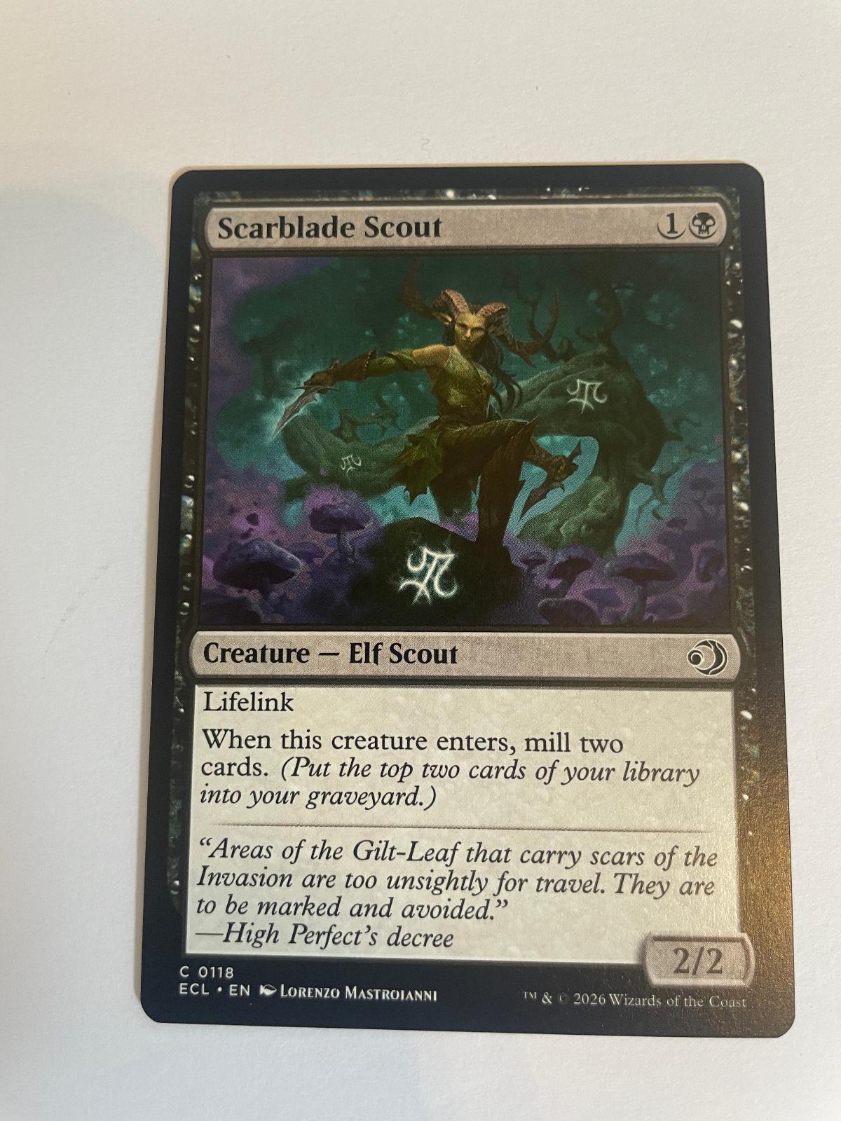 Scarblade Scout 118 Lorwyn Eclipsed ECL NM