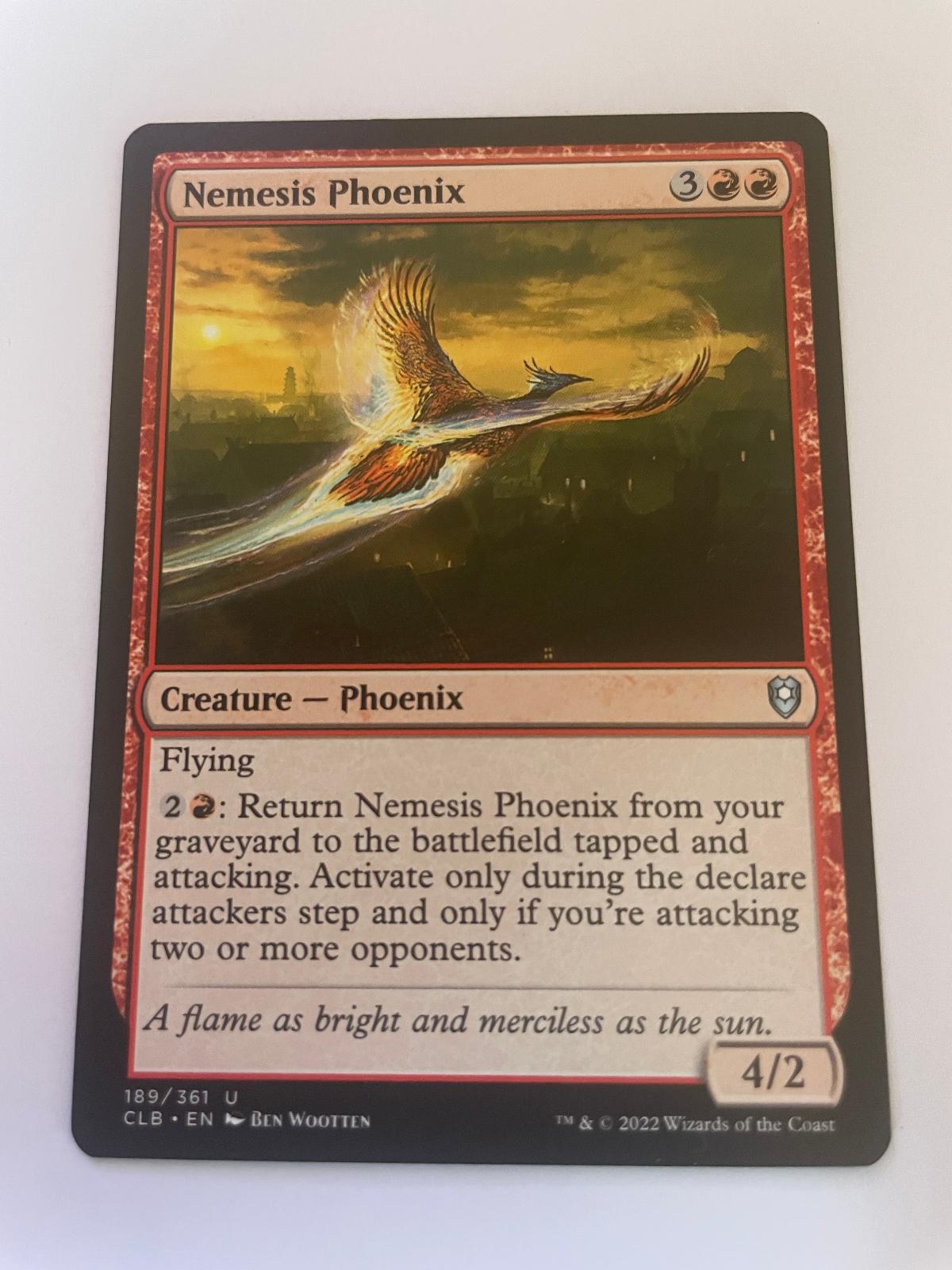 Nemesis Phoenix 189 Commander Legends: Battle for Baldur's Gate NM