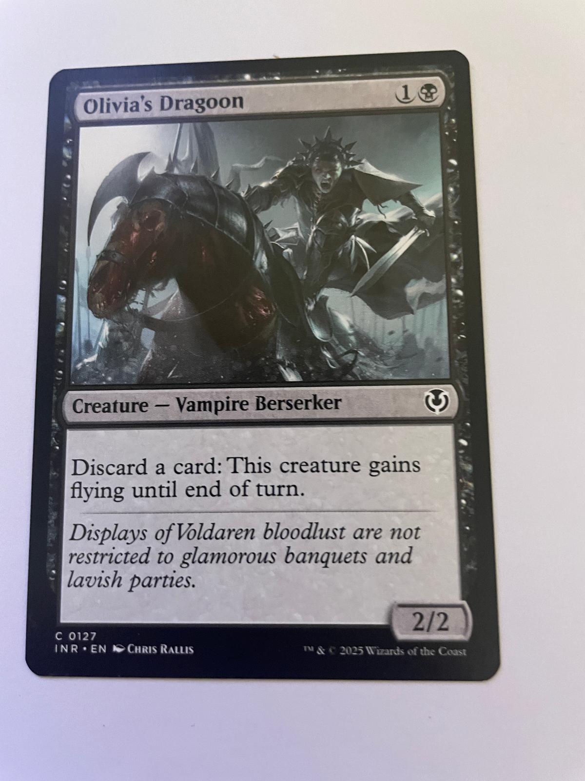 Olivia's Dragoon 127 Common Innistrad Remastered Magic: The Gathering Near Mint