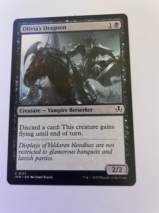Olivia's Dragoon 127 Common Innistrad Remastered Magic: The Gathering Near Mint