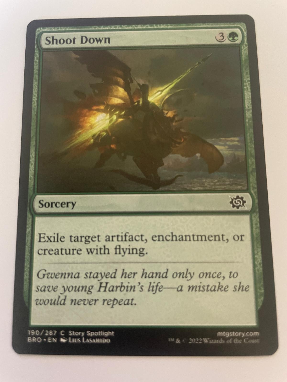 Shoot Down 190 Common The Brothers' War Magic: The Gathering Near Mint