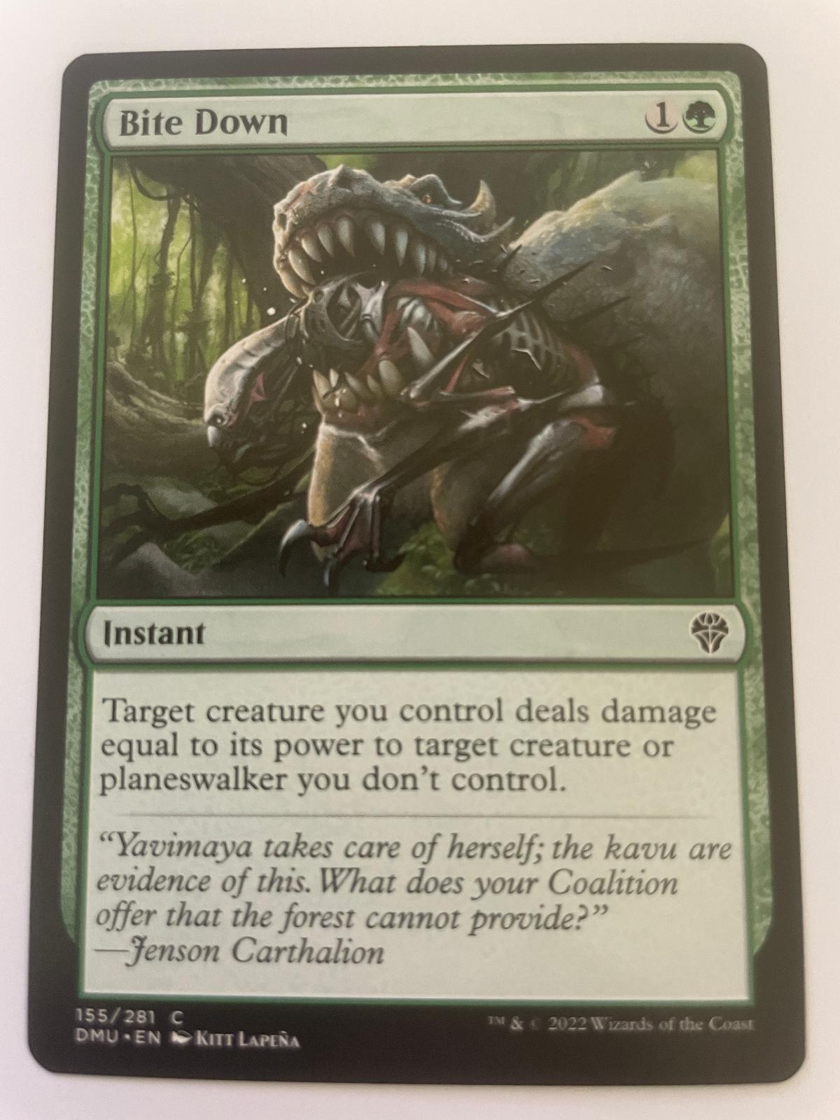 Bite Down 155 Common Dominaria United Magic: The Gathering Near Mint