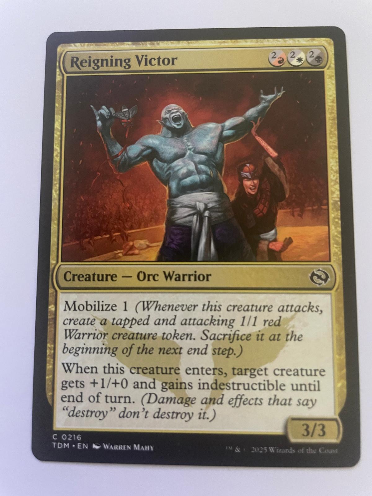 Reigning Victor 216 Common Tarkir: Dragonstorm Magic: The Gathering Near Mint