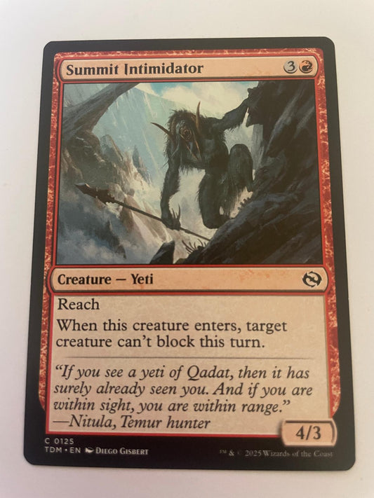 Summit Intimidator 125 Common Tarkir: Dragonstorm Magic: The Gathering Near Mint
