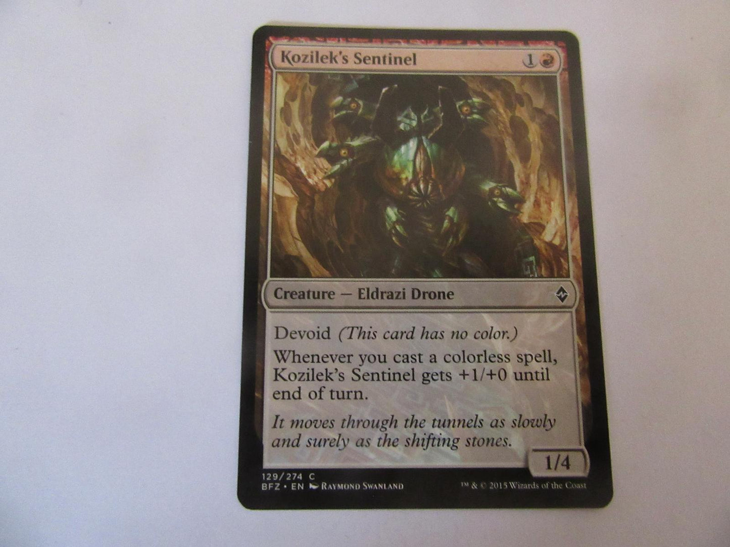 Kozilek's Sentinel 129 Battle for Zendikar NM