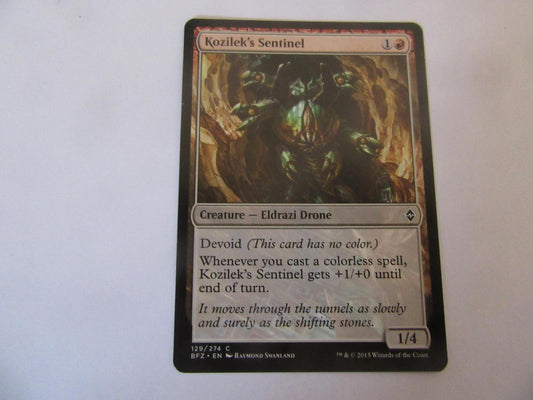 Kozilek's Sentinel 129 Battle for Zendikar NM