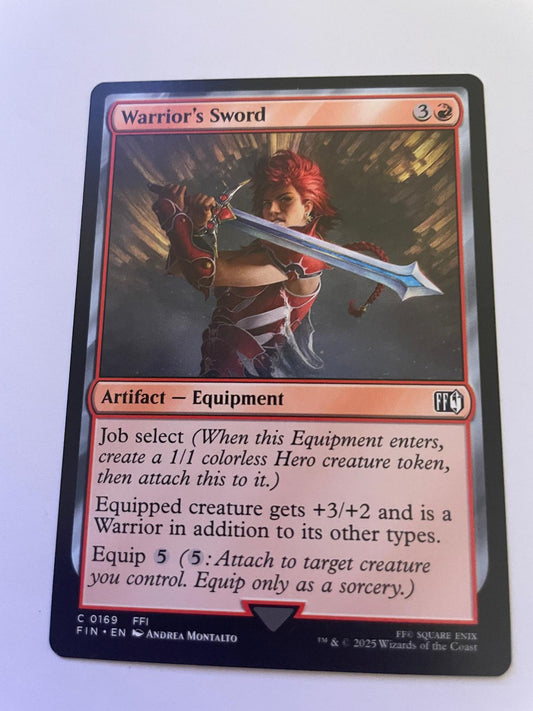 Warrior's Sword 169 Common FINAL FANTASY Magic: The Gathering Near Mint