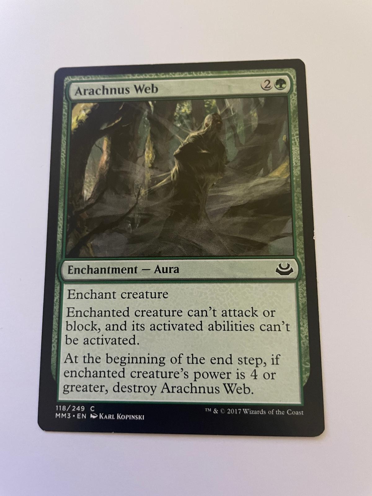 Arachnus Web 118 Common The List Reprints Magic: The Gathering Lightly Played