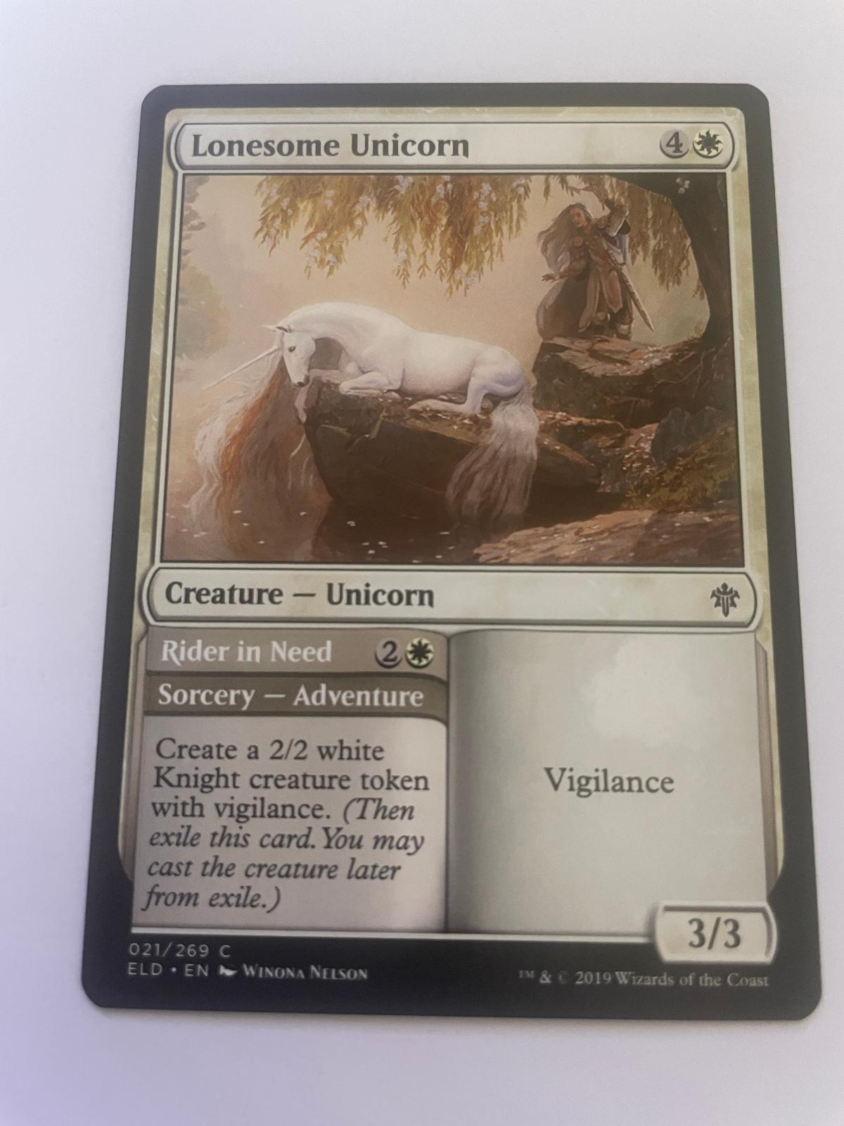 Lonesome Unicorn 21 Common The List Reprints Magic: The Gathering Near Mint
