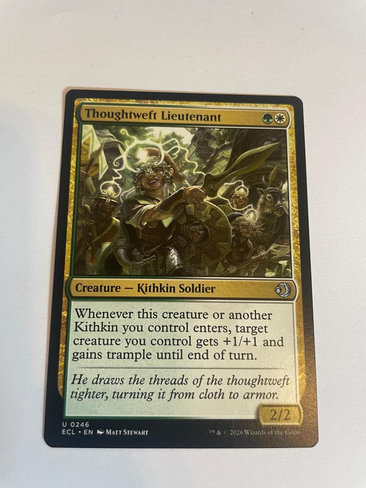 Thoughtweft Lieutenant 246 Lorwyn Eclipsed ECL NM