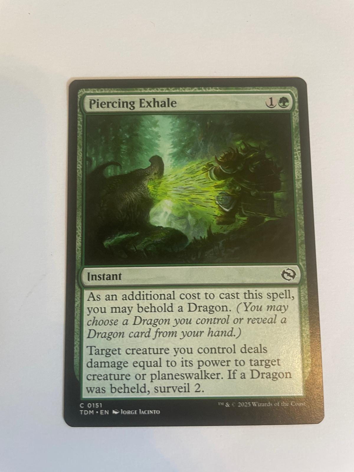Piercing Exhale 151 Tarkir: Dragonstorm NM