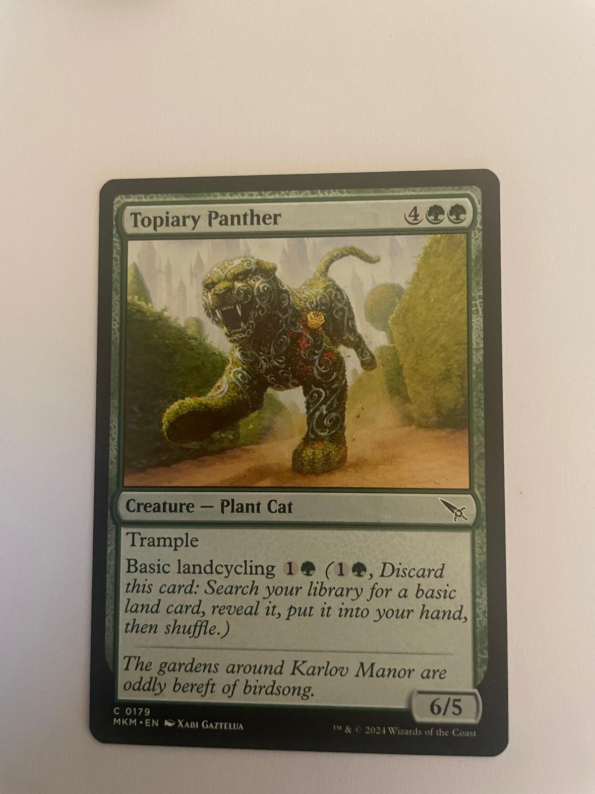 Topiary Panther 179 Murders at Karlov Manor MKM NM