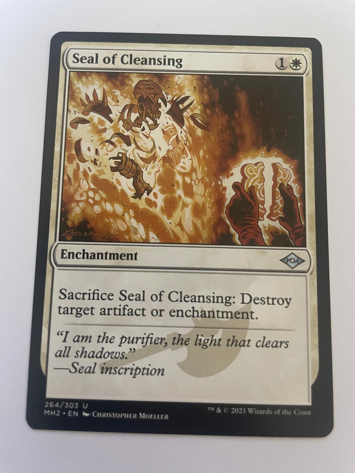 Seal of Cleansing 264 Uncommon Modern Horizons 2 Magic: The Gathering Near Mint