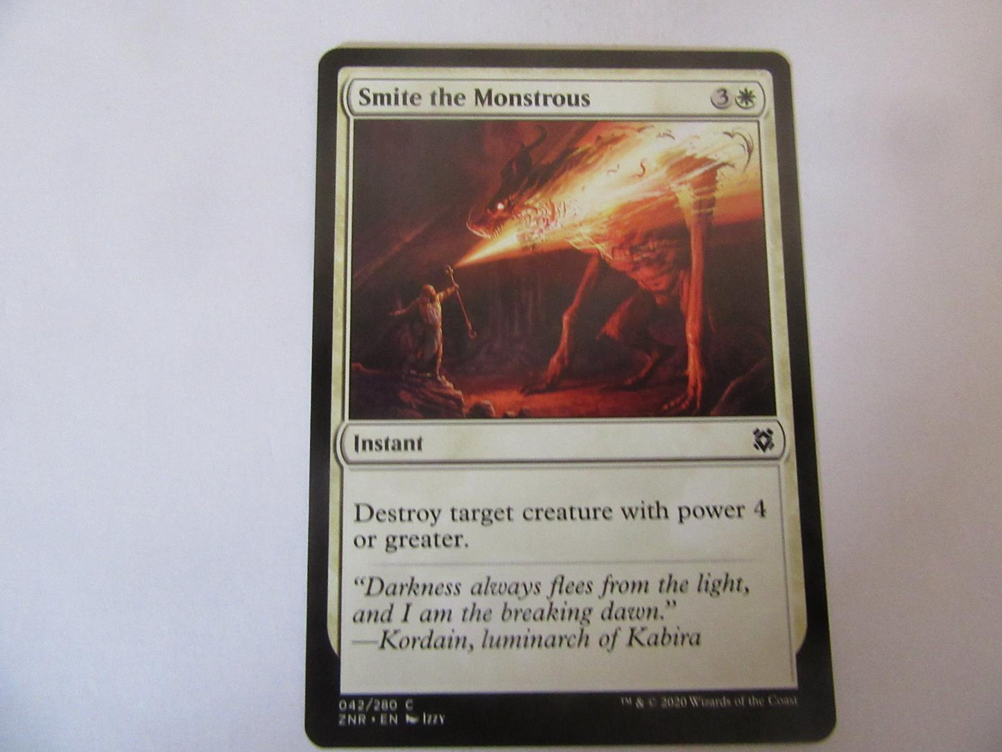 Smite the Monstrous 42 Zendikar Rising NM