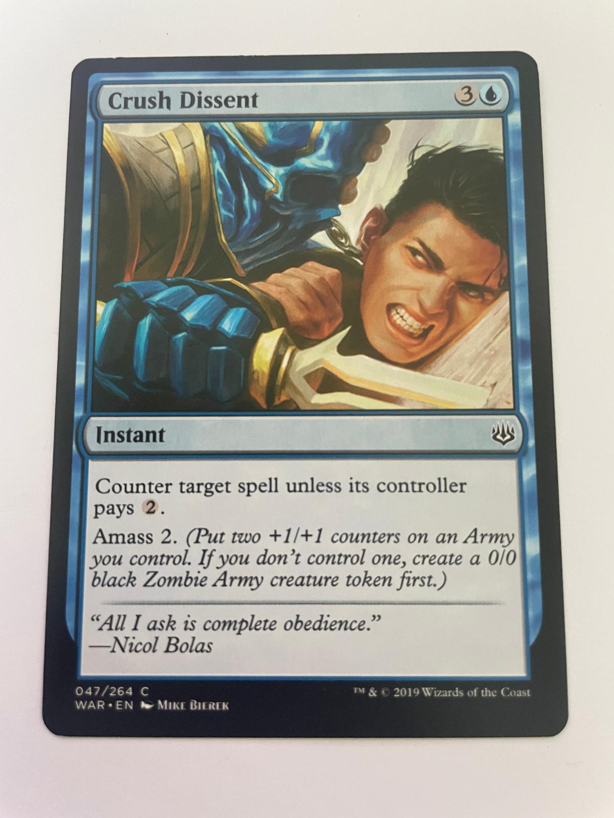 Crush Dissent 47 Common The List Reprints Magic: The Gathering Near Mint