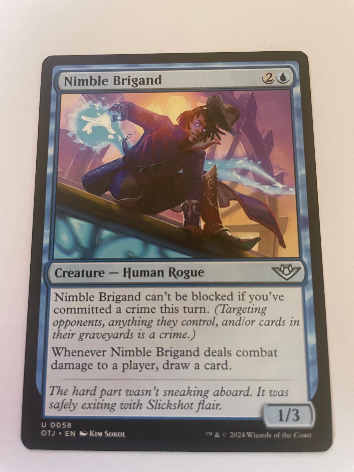 Nimble Brigand 58 Uncommon Outlaws of Thunder Junction Magic: The Gathering NM