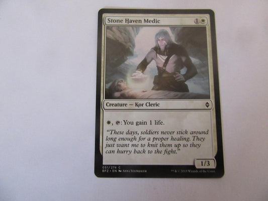 Stone Haven Medic 51 Battle for Zendikar NM