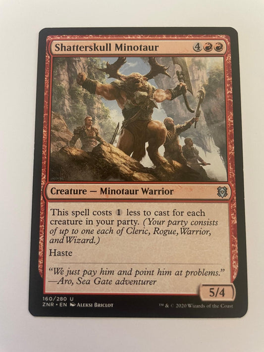 Shatterskull Minotaur 160 Uncommon Zendikar Rising Magic: The Gathering NM